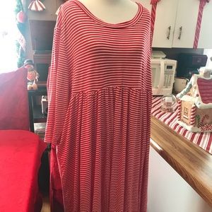 Candy strip Klassy Girl Plus Size Dress